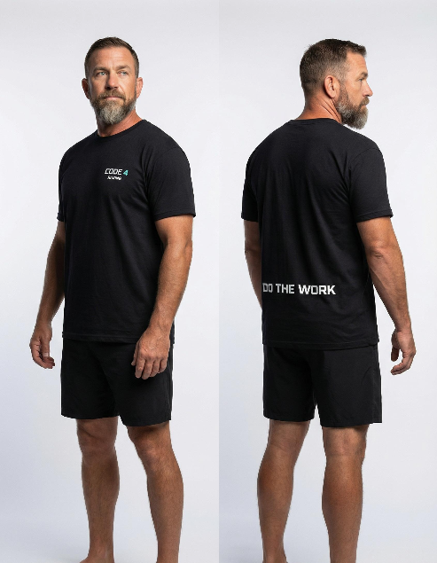 CODE 4 BOXING - "DO THE WORK" Casual Tee