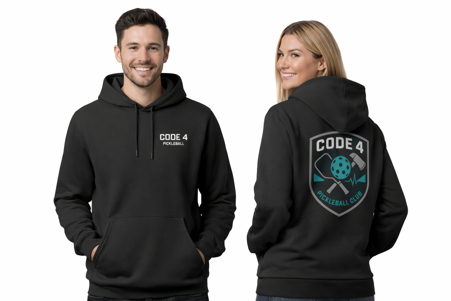 CODE 4 PICKLEBALL - "The Shield" Hoodie