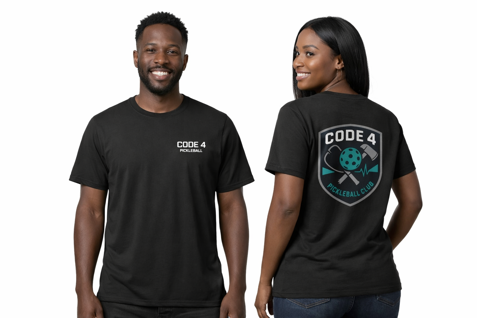 CODE 4 PICKLEBALL - “The Shield” Short Sleeve Tee